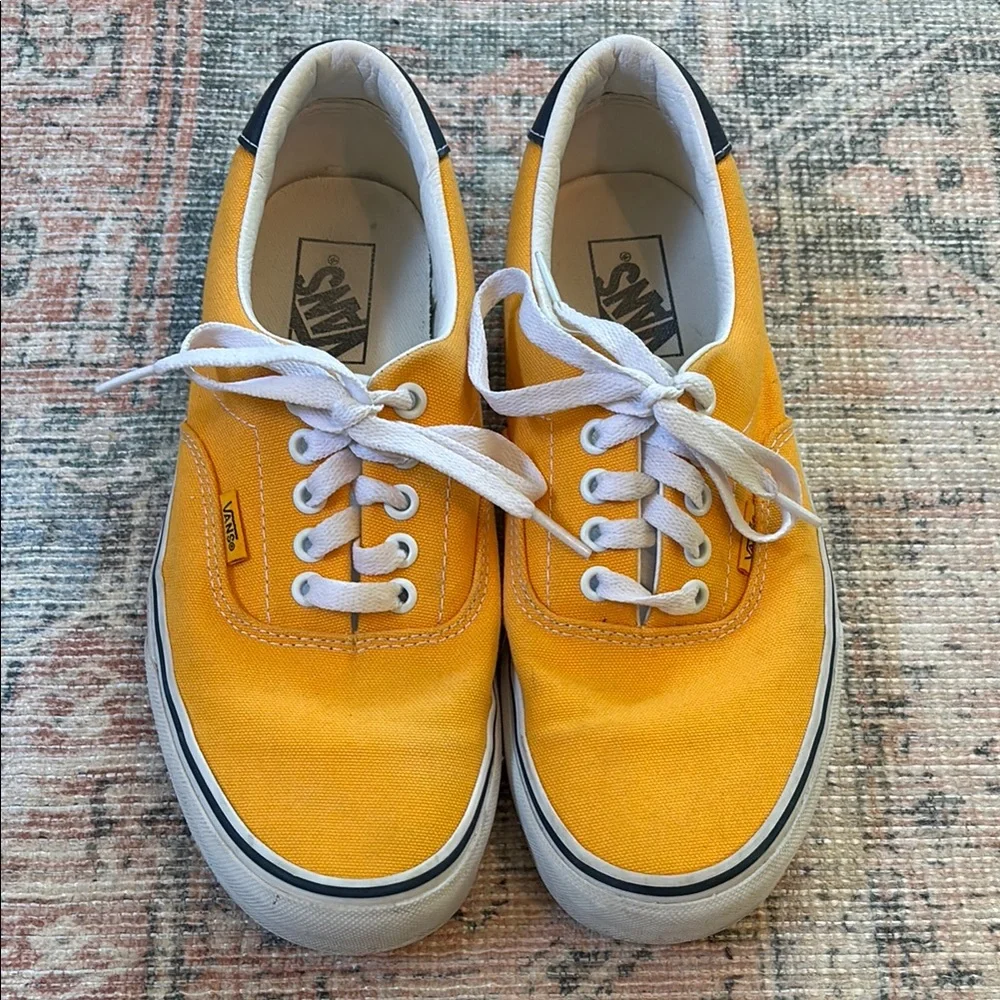 Vans Yellow Canvas Sneakers